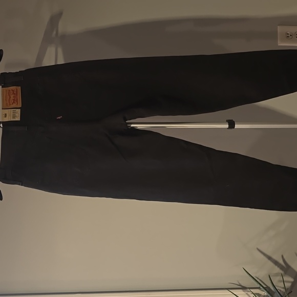 Levi's Hi-Rise Mom Jeans Tapered Leg Size 27×27 Color Black Vintage - Picture 5 of 9